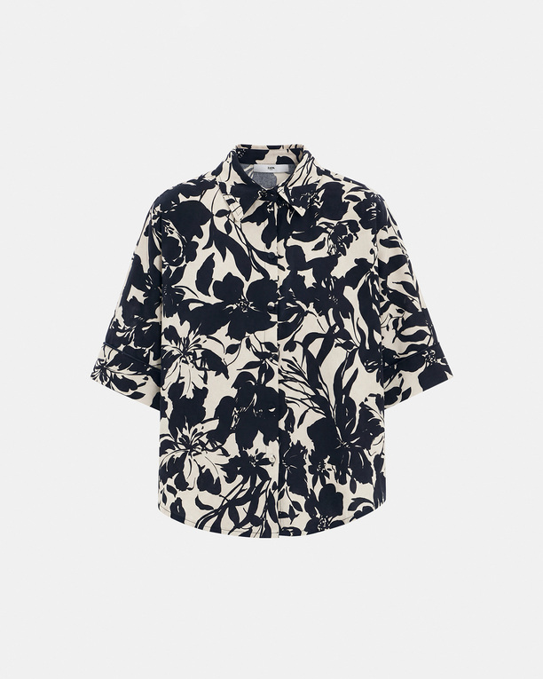 Chemise Cleophee Chemise en lin imprimé floral ZAPA