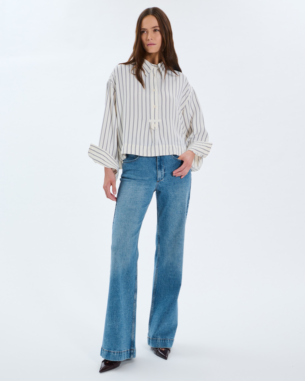 Chemise Casa Chemise à rayures en viscose ZAPA