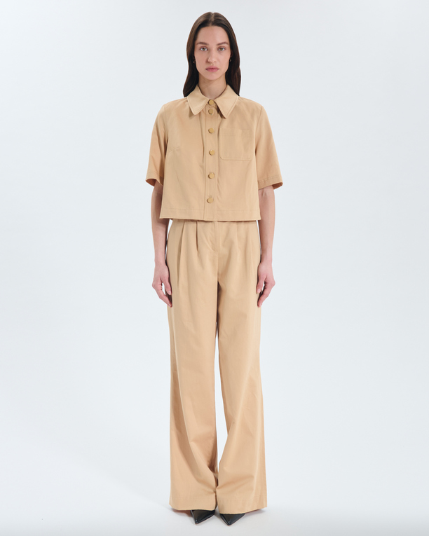 Chemise Celina Chemise en coton bio sable ZAPA