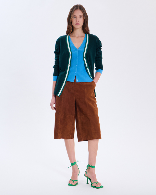 Gilet Gahano Gilet en viscose bleu ocean ZAPA