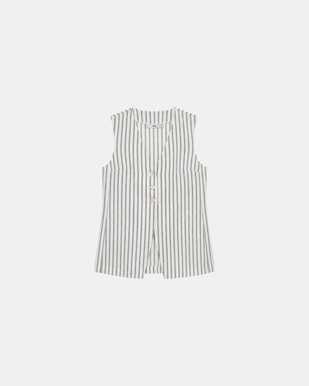Gilet Giovina Gilet en coton écru ZAPA