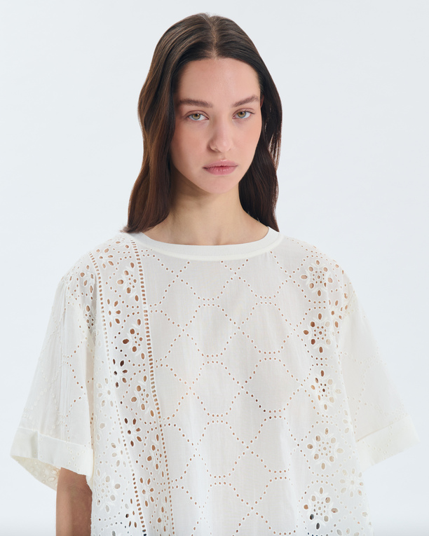 Top Tresor Top en coton écru ZAPA