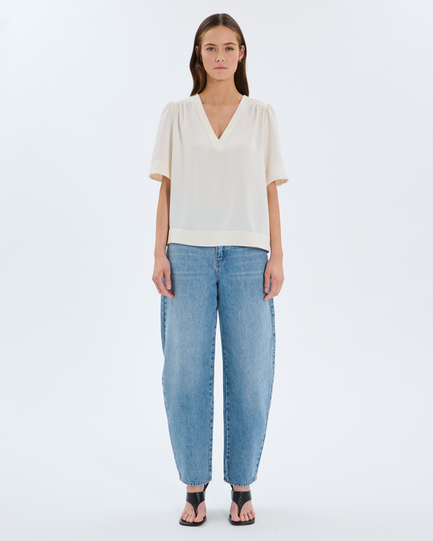 Chemise Tahiel Top à col V écru ZAPA