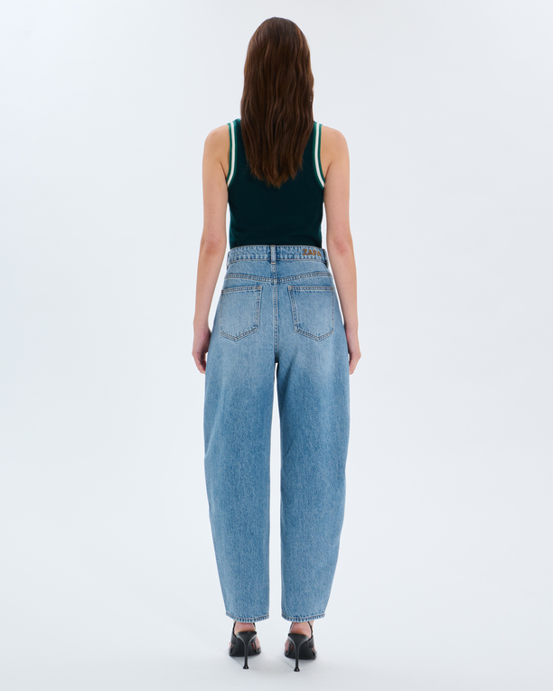 Jean Barrel Jean barrel en coton bleu ZAPA