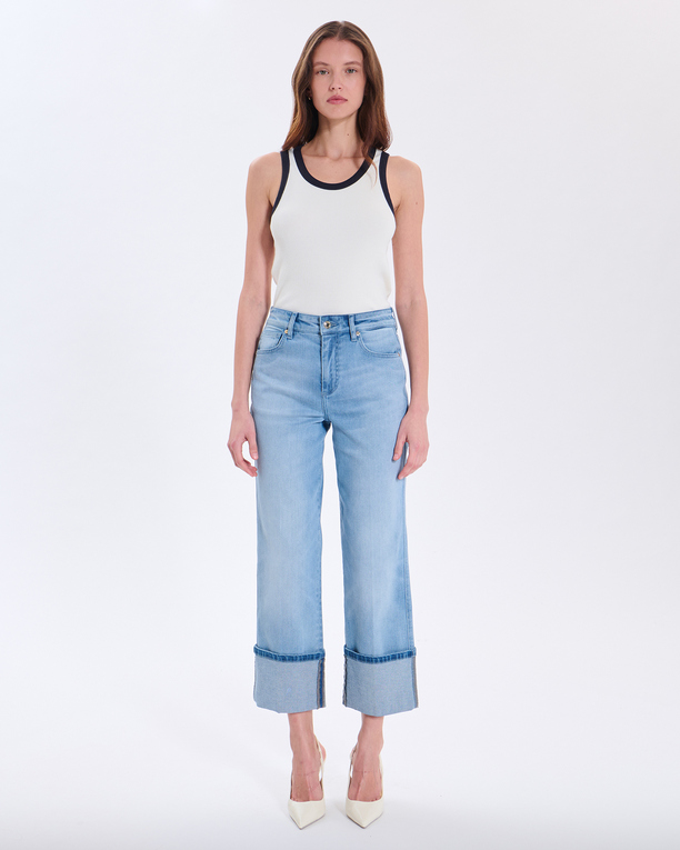 Jean Popus Jean en coton bleu clair ZAPA