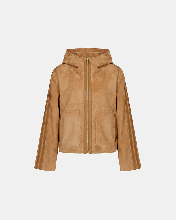 Veste Monique Veste en cuir de chèvre sable ZAPA
