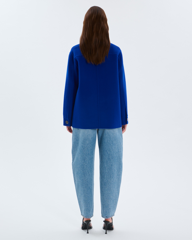 Manteau Madeline Manteau en laine bleu roi ZAPA