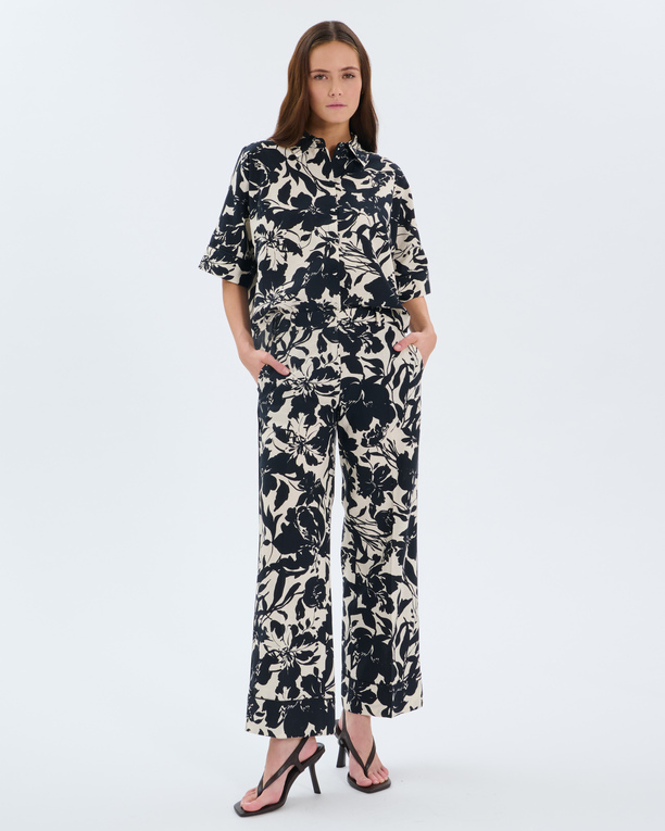 Pantalon Parlya Pantalon en lin imprimé ZAPA