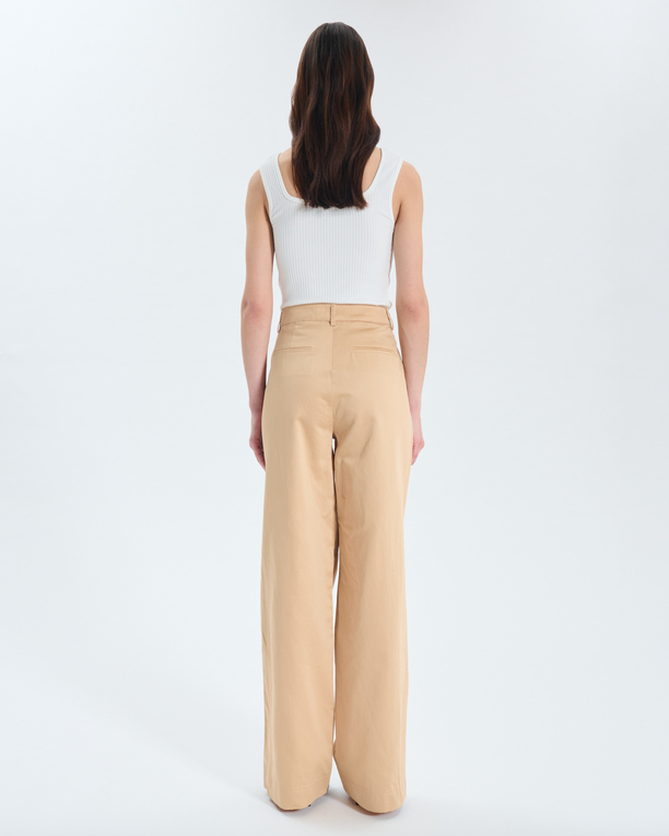 Pantalon Princesse Pantalon en coton bio sable ZAPA