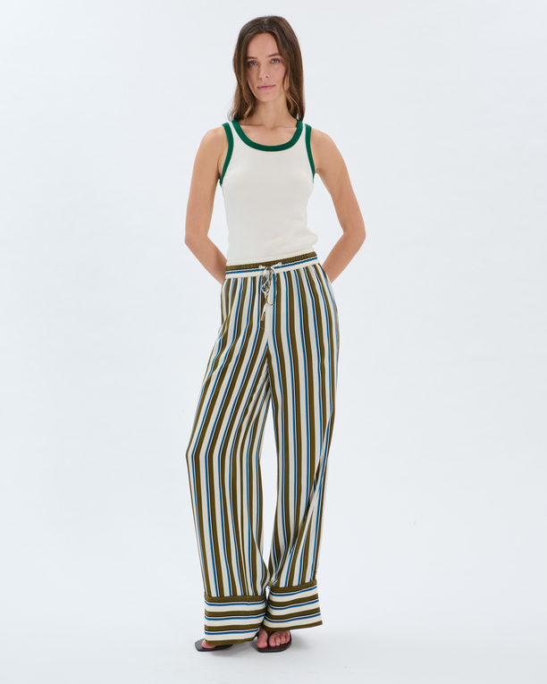Pantalon Poesie Pantalon à rayures en viscose ZAPA