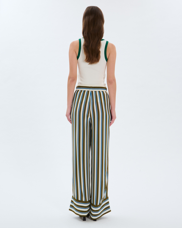 Pantalon Poesie Pantalon à rayures en viscose ZAPA