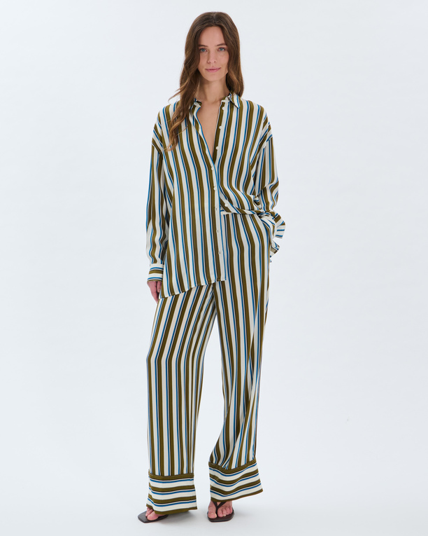Pantalon Poesie Pantalon à rayures en viscose ZAPA