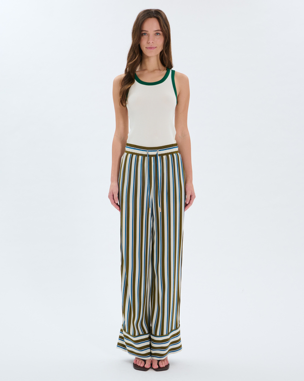 Pantalon Poesie Pantalon à rayures en viscose ZAPA