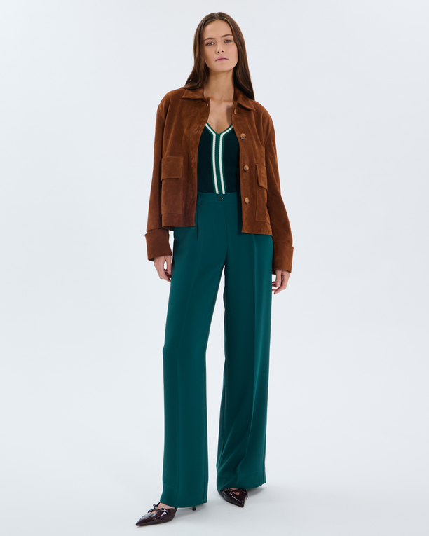 Pantalon Pleyel Pantalon à pinces vert ZAPA