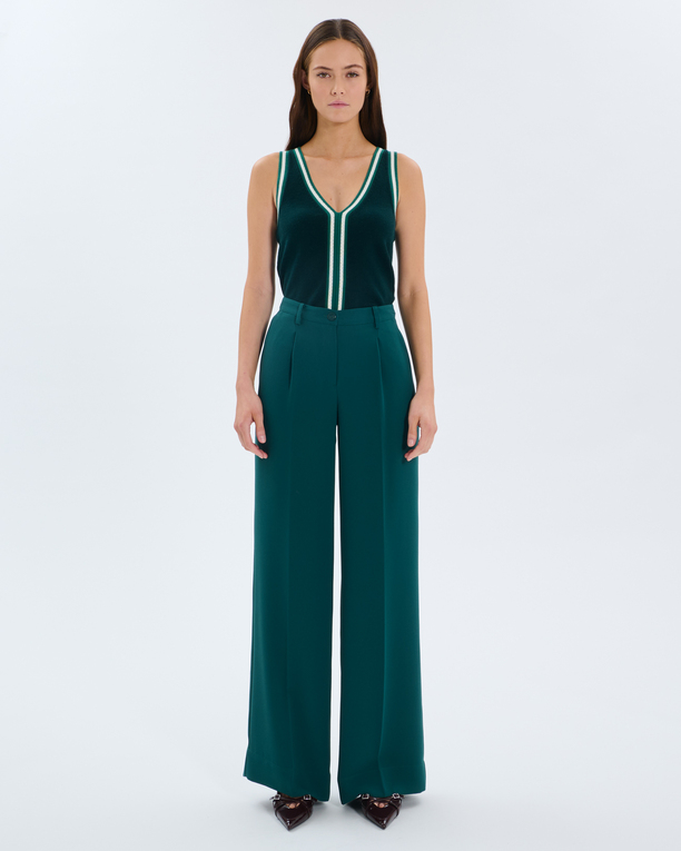 Pantalon Pleyel Pantalon à pinces vert ZAPA