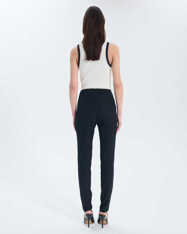 Pantalon Perrotin Pantalon en viscose noir ZAPA