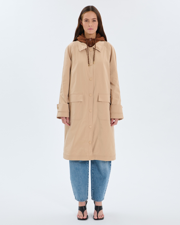 Parka Pascal Parka à capuche amovible sable ZAPA
