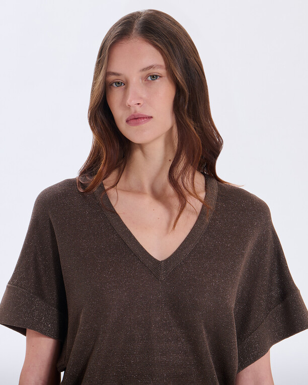 Pull Pradel V Pull en viscose brume ZAPA