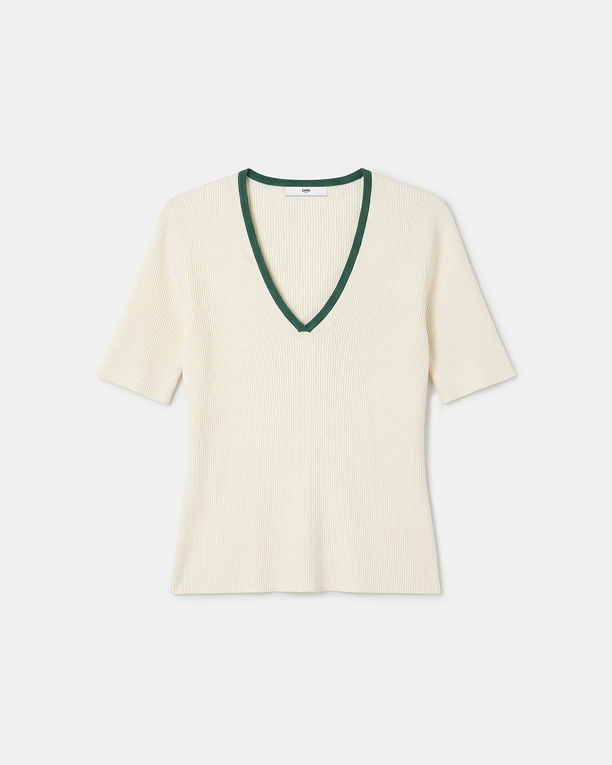 Pull Naouel Pull en viscose écru ZAPA