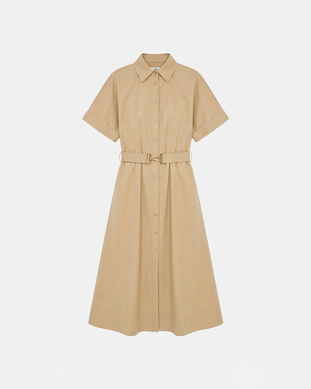 Robe Ralizee Robe saharienne en coton sable ZAPA