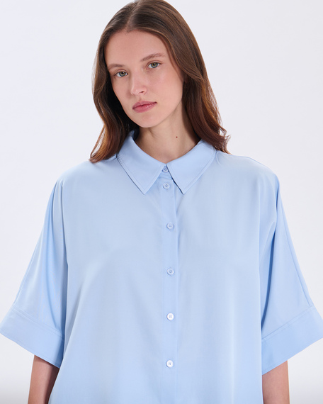 Chemise cleophee chemise bleu ciel zapa