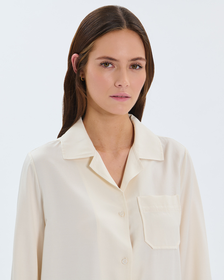 Chemise cassidy chemise fluide &eacute;cru zapa