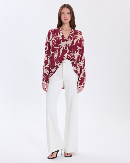 Chemise clea chemise en viscose imprim&eacute; zapa
