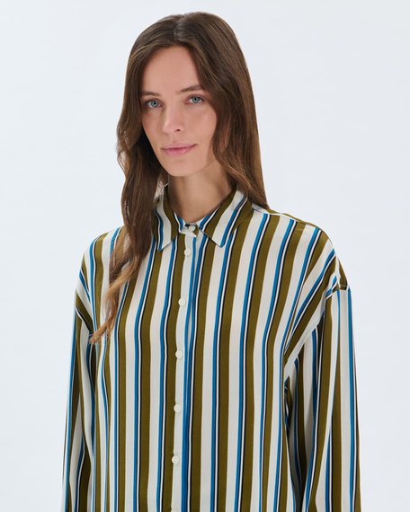 Chemise clarisse chemise en viscose &agrave; rayures zapa