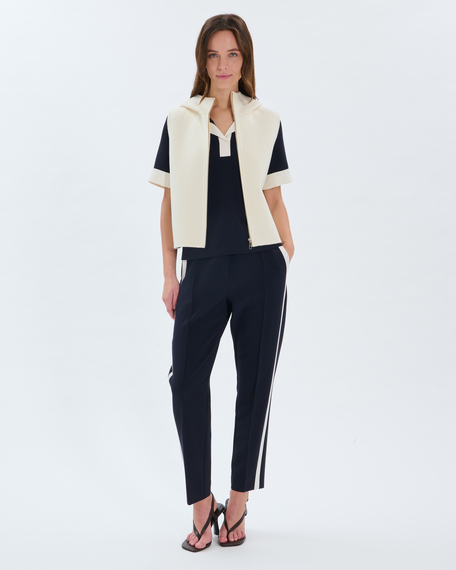 Gilet gelia gilet en laine &eacute;cru zapa