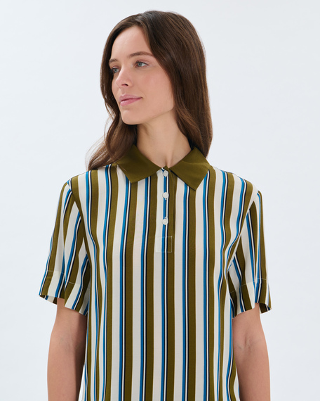 Top trinity top &agrave; rayures en viscose zapa