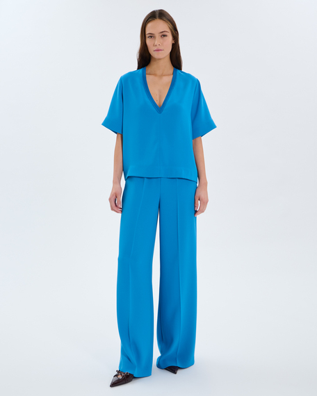 Top twiggy top &agrave; col v cobalt zapa