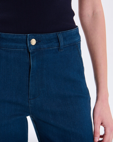 Jean pansy jean en coton indigo zapa
