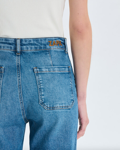 Jean pocket jean en coton bleu clair zapa