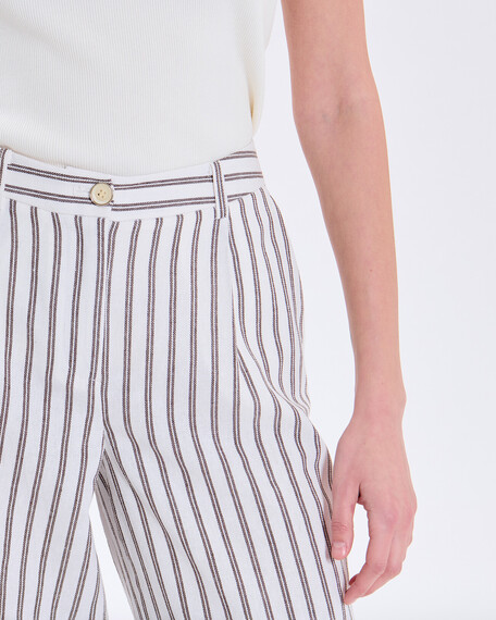 Pantalon pleyel pantalon en coton &eacute;cru zapa