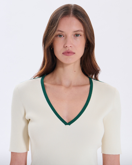 Pull naouel pull en viscose &eacute;cru zapa