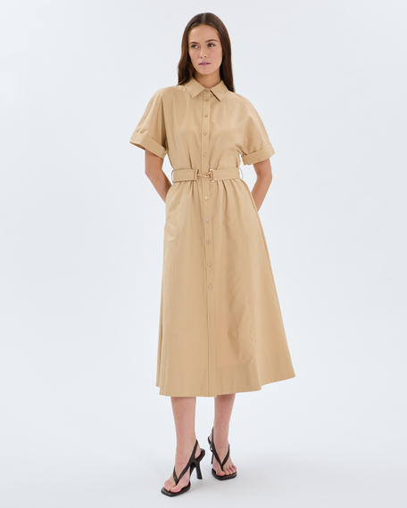 Robe ralizee robe saharienne en coton sable zapa