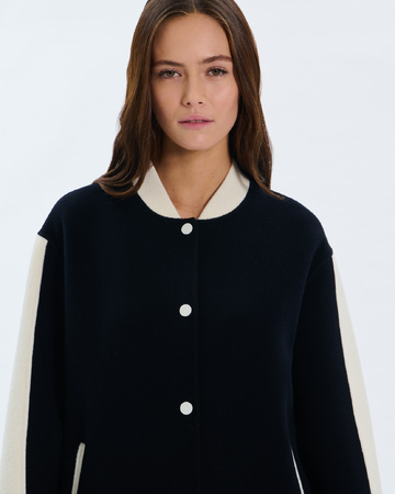 Blouson Bobby Blouson teddy en laine nocturne ZAPA