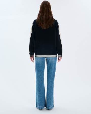 Blouson Bobby Blouson teddy en laine nocturne ZAPA