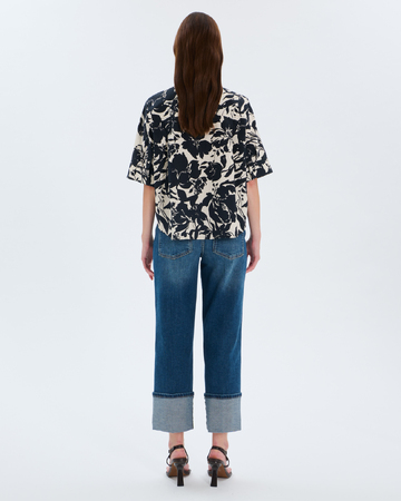 Chemise Cleophee Chemise en lin imprimé floral ZAPA