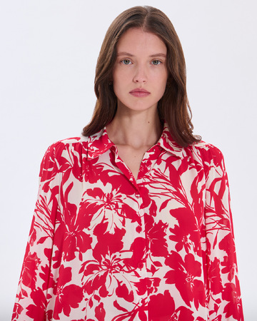 Chemise Castille Chemise en viscose framboise ZAPA