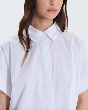 Chemise Cher Chemise blanche ample manches courtes ZAPA