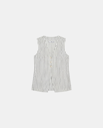 Gilet Giovina Gilet en coton &eacute;cru ZAPA