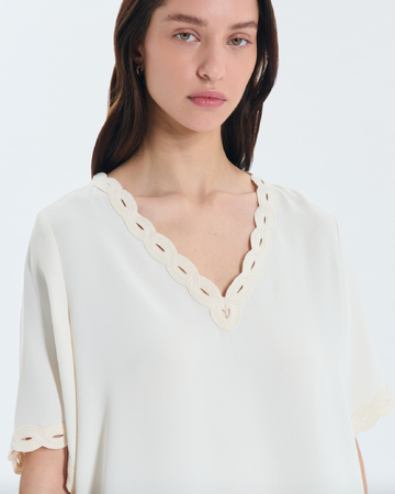 Top Tamia Top fluide aux détails en relief ZAPA