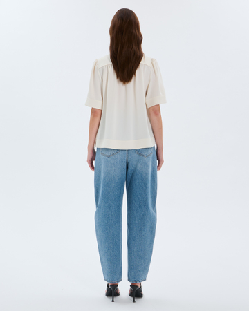 Chemise Tahiel Top &agrave; col V &eacute;cru ZAPA