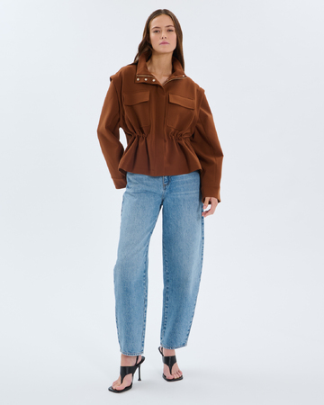 Jean Barrel Jean barrel en coton bleu ZAPA