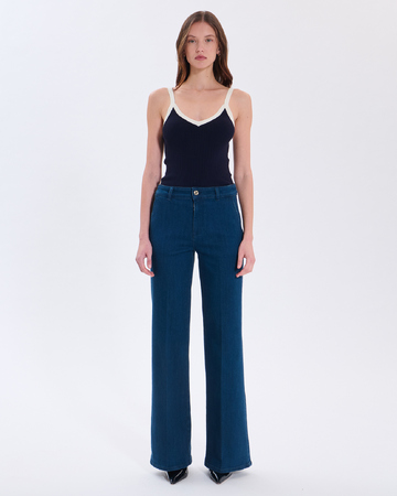 Jean Pansy Jean en coton indigo ZAPA