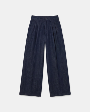 Pantalon Prince Pantalon en coton bleu brut ZAPA