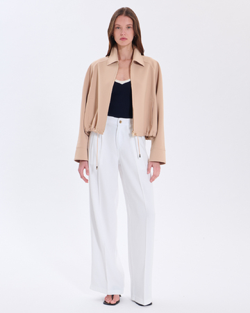 Pantalon Prince Pantalon en coton blanc ZAPA