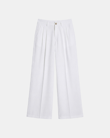 Pantalon Prince Pantalon en coton blanc ZAPA