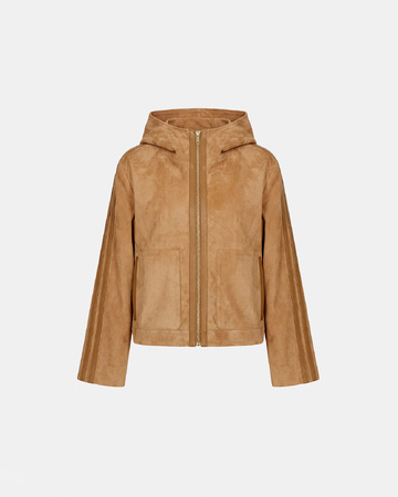 Veste Monique Veste en cuir de chèvre sable ZAPA